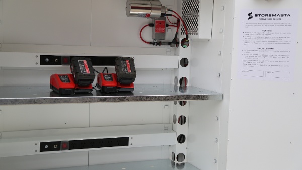 battery cabinet open charging