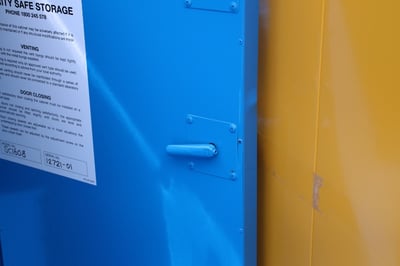 the interior opening handle for corrosive cabinet