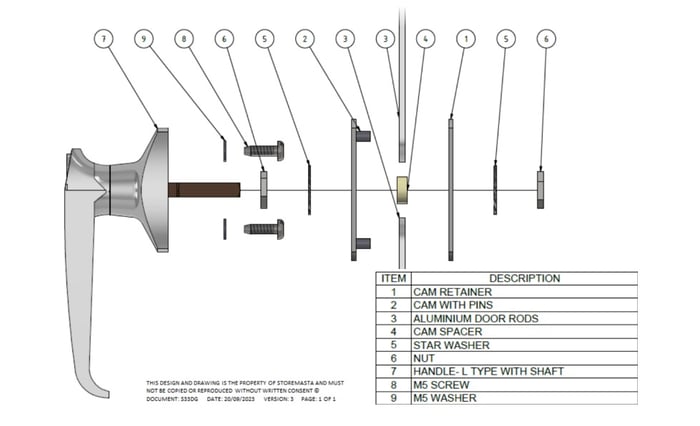 L Handle Diagram