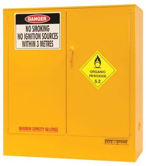 SC16052 Organic Peroxide cabinet closed