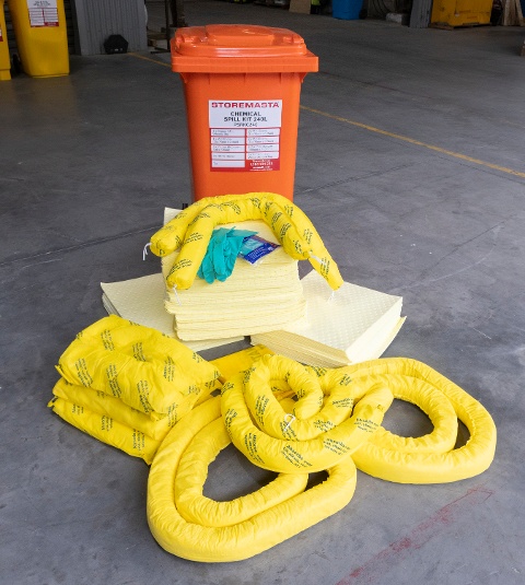 contents of a chemical spill kit