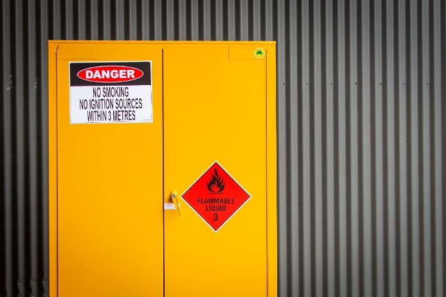 sc250 Storemasta flammable liquids cabinet closed