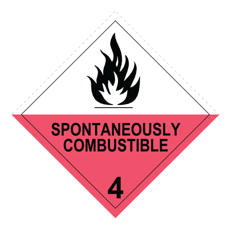 Compliant DG Signs_4 Spontaneously Combustible