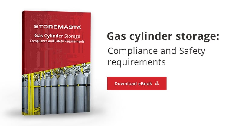 Gas cylinder storage compliance and safety requirements CTA