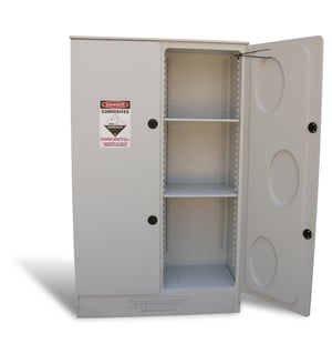 Corrosive storage cabinet