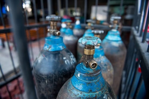 gas cylinders in workplace