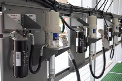 lubrication station dispensing system