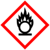GHS03: Oxidizing (Flame over tank) Pictogram